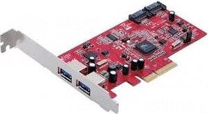 Kontroler PCI-E, DELOCK, 2x SATA3 interni, 2x USB 3.0 eksterni