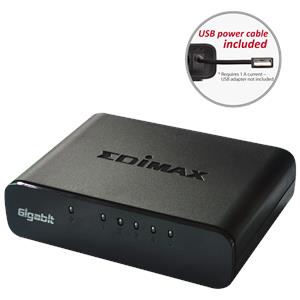 Edimax ES-5500G V3 Gigabit SOHO switch ,5p, USB napaja