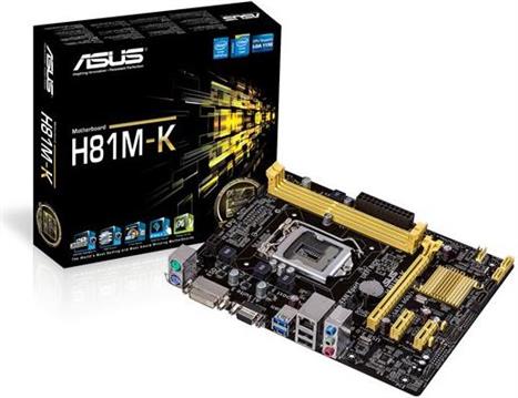 Matična ploča Asus H81M-K, s1150, mATX