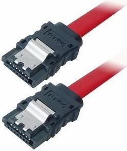 Transmedia C178-W, Unutarnji SATA Kabel, SATA 150 jack to SATA 150 jack, Serial ATA 150 flat Kabel with metal locking, 1,0 m