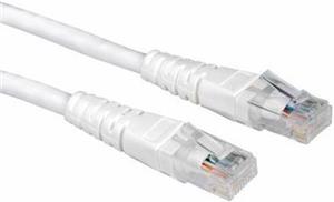 Kabel mrežni UTP, Cat. 6, 0,5m, CCA, 24AWG, Savitljivi, Bijeli