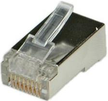 NaviaTec NVT-PLUG-198 Cat6 Western Shielded RJ45 konektor Western 8 8-plug (RJ45) 8 kontakata za okrugli kabel 10kom, Naviatec Article Nr. 198