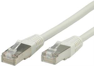 Kabel mrežni S-FTP, Cat. 5e, 0,5m, CCA, 26AWG, Savitljivi, Sivi