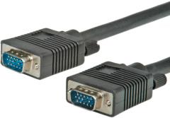 Roline HQ monitor kabel, HD15 M/M, 15m (feritna jezgra)