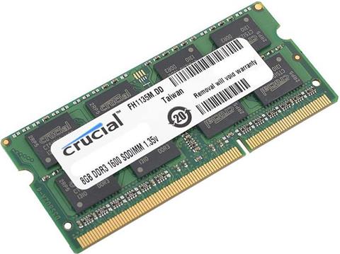 Memorija za prijenosno računalo Crucial 8 GB SO-DIMM DDR3 1600 MHz, CT102464BF160B