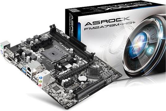 Matična ploča Asrock FM2A78M-HD+, AMD A78 FCH, DDR3, zvuk, SATA, RAID, VGA, G-LAN, PCI-E 3.0, USB 3.0, D-SUB, DVI, HDMI, mATX, s. FM2+ 