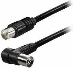 Kabel Antenski Transmedia FK 10 ZGWS, TV-SAT 10,0m, IEC-plug straight 9,5 mm, IEC-jack right angle 9,5 mm