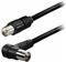 Kabel Antenski Transmedia FK 10 ZGWS, TV-SAT 10,0m, IEC-plug straight 9,5 mm, IEC-jack right angle 9,5 mm