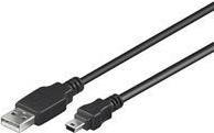 USB kabel 1,8m, AM - B mini 5 pin
