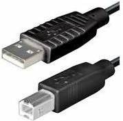 NaviaTec USB 2.0 AM - BM plug 2m black