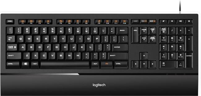 Tipkovnica Logitech K740 Illuminated, crna, USB