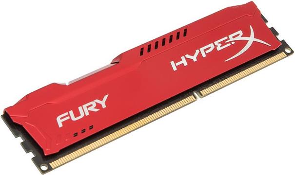 Memorija KINGSTON 8GB 1600MHz DDR3 CL10 DIMM HyperX FURY Red Series, HX316C10FR/8