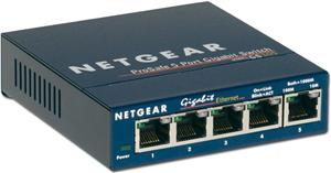 Switch NETGEAR ProSafe Plus GS105 (5 x 10/100/1000Mbps, Desktop, Auto-sensing per port) Retail, GS105GE