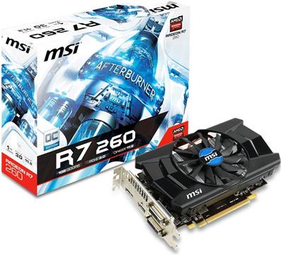 MSI R7 260 OC, 1GB GDDR5, 2xDVI, HDMI, DP