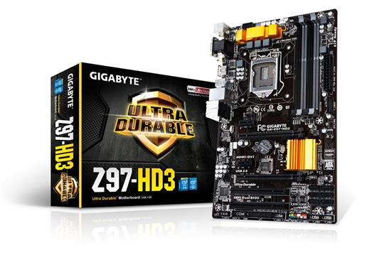 Matična ploča Gigabyte GA-Z97-HD3 Main Board Desktop Z97 (S1150, DDR3, VGA/HDMI/DVI, USB3.0/USB2.0, RAID, LAN, SATAIII) ATX Retail