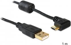 Kabel DELOCK, USB 2.0 (M) na micro USB (M) pod kutem 90°, 1m