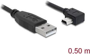 Kabel DELOCK, USB 2.0, USB-A (M) na USB mini-B 5-pin (M), 0,5m