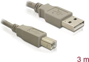Kabel DELOCK, USB 2.0, USB-A (M) na USB-B (M), 3m