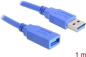 Kabel DELOCK, USB 3.0, USB-A (M) na USB-A (Z), 1.0 m