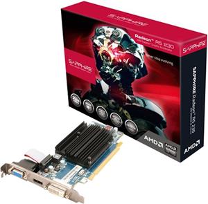 Grafička kartica Sapphire AMD Radeon R5 230 2G DDR3 PCI-E HDMI / DVI-D / VGA, 625MHz / 667MHz, 64-bit, 1 slot passive, LITE