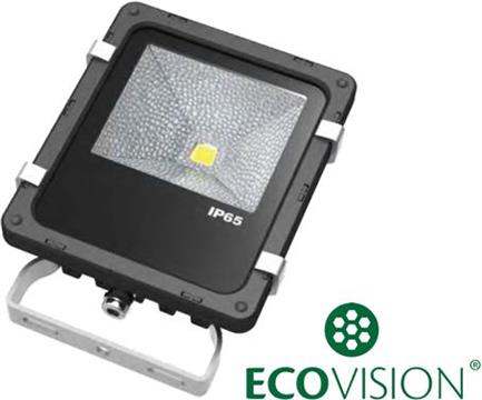 EcoVision LED reflektor 10W, 6000K, hladna-bijela, crni