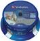 Blu-Ray Verbatim BD-R SL 6× 25GB WIDE PRINTABLE No ID 25 pack spindle (Single Layer)