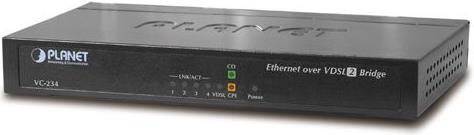 PLANET VC-234 4-port Ethernet over VDSL2 Bridge (Profile 30a) 