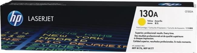HP 130A Yellow LaserJet Toner Cartridge (CF352A)
