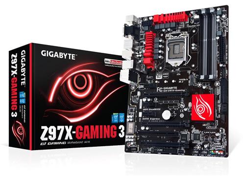 Matična ploča Gigabyte GA-Z97X-Gaming 3, 1150, DDR3, VGA/HDMI/DVI, USB3.0/USB2.0, RAID, LAN, SATAIII/eSATA/M.2) ATX Retail