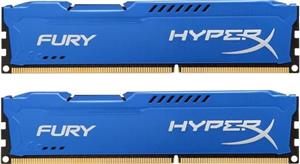 Memorija Kingston 8 GB Kit (2x4 GB) DDR3 1866 MHz HyperX Fury Blue, HX318C10FK2/8