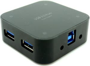 Asonic USB 3.0 4Port Hub, metal.kuć.+5V nap.(220V)