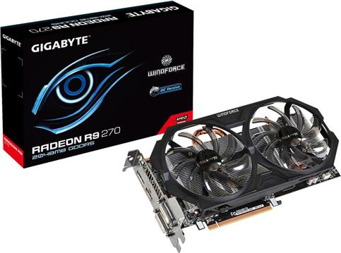 Grafička kartica PCI-E GIGABYTE AMD RADEON R9 270 OC, 2GB DDR5, DVI, HDMI
