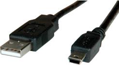 Roline USB2.0 kabel, TIP A(M) na Mini USB 5-pin(M), 1.8m, 11.02.8719