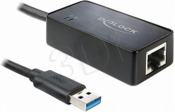 Adapter DELOCK, USB 3.0 (M) na RJ45 (M), G-LAN