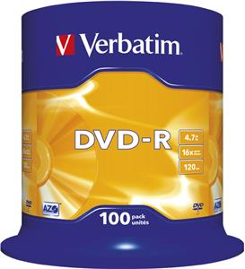 DVD-R Verbatim Matt Silver, Kapacitet 4.7GB, 100 komada, Brzina 16×