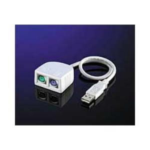USB - PS/2 converter, Type A/M - 2×PS/2 Female