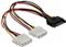 Kabel DELOCK, 15-pin SATA (M) na 2x 4-pin Molex (Ž), naponsk