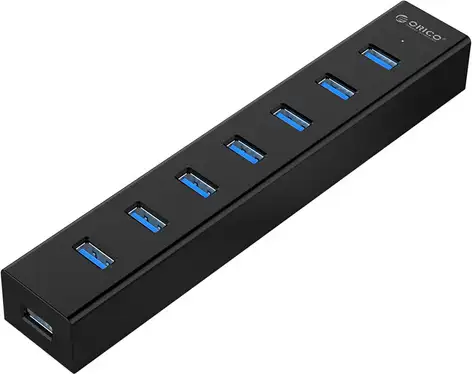Orico 7-portni USB3.0 Hub, sa vanjskim napajanjem, za prijenosnike i tablete