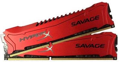 Memorija Kingston 16 GB Kit (2x8 GB) DDR3 1600 MHz HyperX Savage Red, HX316C9SRK2/16