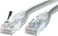 Kabel mrežni Roline UTP Cat 5, 0.5m, (24AWG) High Quality, sivi
