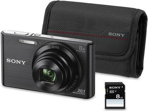 Digitalni fotoaparat Sony Cyber-Shot DSC-W830B Black + SD 8GB+ torbica