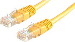 Kabel mrežni Roline UTP Cat 5, 0.5m, (24AWG) High Quality, žuti