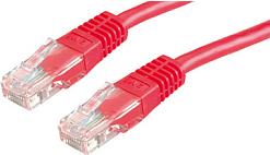Kabel mrežni Roline UTP Cat 5, 1.0m, (24AWG) High Quality, crveni
