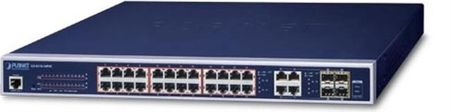 Planet GS-4210-24PL4C 24P Gigabit HP POE 4 Gig TP SFP Mngd Switch (440W)