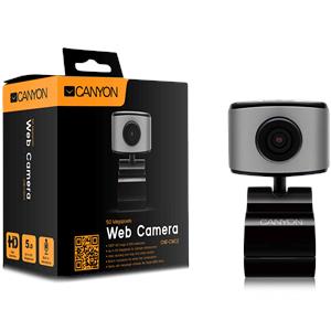 Canyon CNE-CWC2 720P HD webcam with USB2.0. connector, 360° rotary view scope, 2.0Mega pixels
