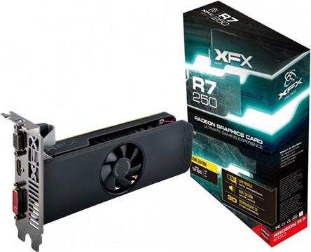 Grafička kartica PCI-E XFX AMD RADEON R7 250 Core Edition, 1GB DDR5, D-SUB, DVI, HDMI