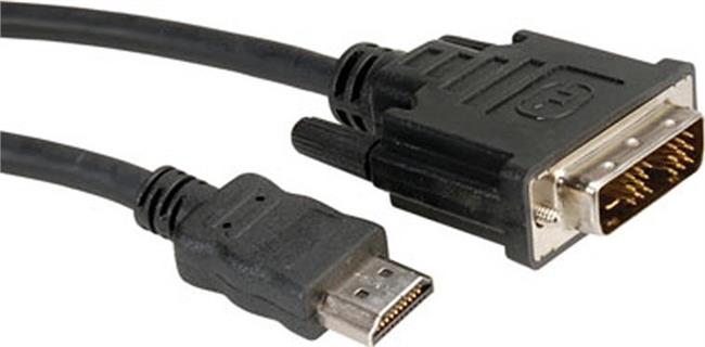 DVI Cable, DVI M - HDMI M (plasma connector), 2.0m, Retail