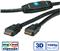 Roline HDMI High Speed kabel, HDMI M - HDMI M, 30m, sa pojačanjem, 14.01.3465