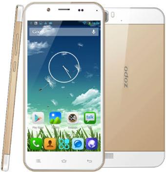 Mobitel ZOPO ZP1000S, 5'' IPS multitouch, Quad Core MTK 6582M 1.3 Ghz, 1GB RAM, DUAL SIM, 32GB Flash, 2x kamera, BT, GPS, Android 4.4, zlatni