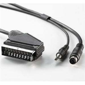 DVD cable, Scart male / SVHS M, 3.5mm M 5 m